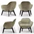 Sophisticated Ghirla Armchairs: Designed for Your Comfort 3D model small image 2