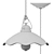 Vintage Belluno C032 Pendant Light 3D model small image 2