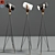Carronade 360M: Stylish Black Floor Lamp 3D model small image 1