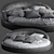 Gamma Jazz Bed: The Ultimate Sleep Experience 3D model small image 1