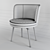 Luxury Velvet Dining Chair 3D model small image 3