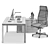 Efficient Office Workspace Solution 3D model small image 3