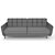 Modern Velvet Sofa: Lightsea 3D model small image 3