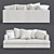 Elegant Eichholtz Taylor Lounge Sofa 3D model small image 1