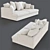 Elegant Eichholtz Taylor Lounge Sofa 3D model small image 2