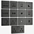 Sleek Steel Wall Switches & Sockets 3D model small image 2