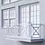 Sleek White Window Collection 3D model small image 3