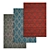 Versatile 3-Piece Carpet Set 3D model small image 1