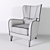 Modern Greta Chair: Stylish Comfort 3D model small image 2