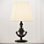 Nautical Night: Black and Blue Anchor Table Lamp 3D model small image 2