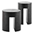 Elegant Meridiani Gong Side Table 3D model small image 1