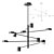 Scandinavian LED Chandelier: Lampatron MOTVIKT 10 3D model small image 1