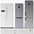 Samsung Refrigerator Set: Cool & Convenient 3D model small image 1