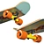 Big Blazer Skateboard 3D model small image 2