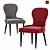 Marsala Velvet Deephouse Chair: Elegant and Luxurious 3D model small image 1