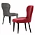 Marsala Velvet Deephouse Chair: Elegant and Luxurious 3D model small image 2