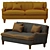 Chic Channel Tufted Sofa - Elegant Comfort 3D model small image 3