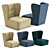 Sunrise Armchair: Stylish & Comfortable Seating 3D model small image 1