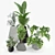 Rockbound Plant Pots - Modern and Stylish 3D model small image 2