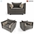 Modern 3Dmax Sofa Design 3D model small image 1