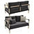 Stylish Barra Sofa: Modern Outdoor Elegance 3D model small image 2