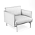 Sleek Outline Studio Chair 3D model small image 3