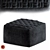 Luxurious Velvet Pouf: Stylish & Smart Living Addition 3D model small image 1