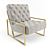 Eliza Compact and Stylish Chair 3D model small image 1