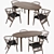 Gretchen Contemporary Dining Chair 3D model small image 1
