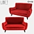 Elegant LoftDesigne Sofa 1677 3D model small image 1