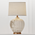 Title: Elegant Textured Ceramic Table Lamp 3D model small image 1