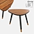 LoftDesigne 6400: Stylish Wooden Coffee Table (60x49x45 cm) 3D model small image 1