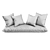 Cozy Corner Seat Pillows Set 3D model small image 2