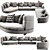 Modern Minotti Alexander Sofa Set 3D model small image 1
