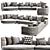 Modern Minotti Alexander Sofa Set 3D model small image 2