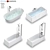 Luxury Villeroy & Boch Bath Set 3D model small image 1