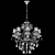 Elegant Ivelina Crystal Chandelier 3D model small image 2