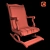 Customizable Rocking Chair 3D model small image 2