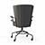 Rustic Metal Office Chair 3D model small image 2