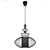 Modern Pendant Lamp Nowodvorski Aida - Black Metal and Fabric 3D model small image 1