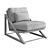 RH Bavaro Chair: High-Quality 3D Model 3D model small image 3