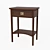 Oxford Nightstand: Stylish Bedside Table with Alternative Finish 3D model small image 1