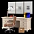 Modern Office Furniture Set 3D model small image 2