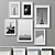 Versatile Set of 6 Picture Frames 3D model small image 1