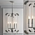 Sleek Rotterdam 6-Light Pendant 3D model small image 1