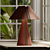 Sleek Leather Table Lamp 3D model small image 3