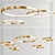 Elegant Henge & Lahti Ring Chandelier 3D model small image 1