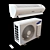 Samsung Split System Air Conditioner 3D model small image 1