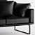 Elegant Cassina Leather Sofa 3D model small image 2