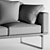 Elegant Cassina Leather Sofa 3D model small image 3